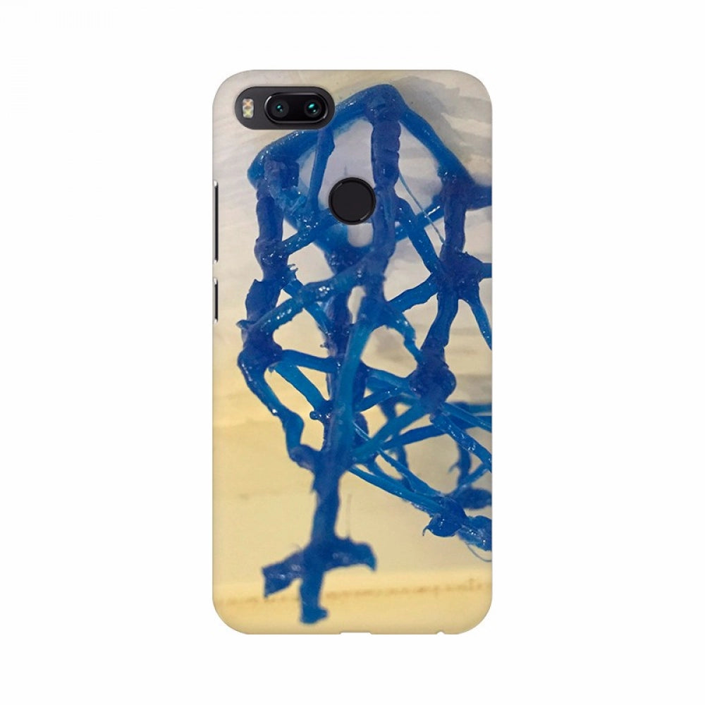 Blue Color Spider Net Mobile Case Cover