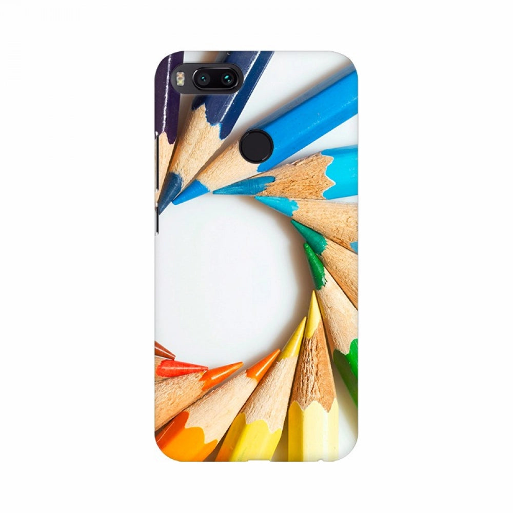 Colorful pencil with round shape Mobile Case Cover