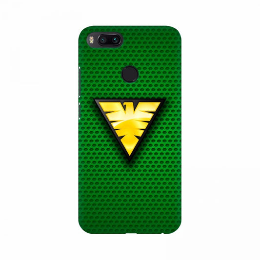 Triangle Yellowish Logo with Green background Mobile Case Cover