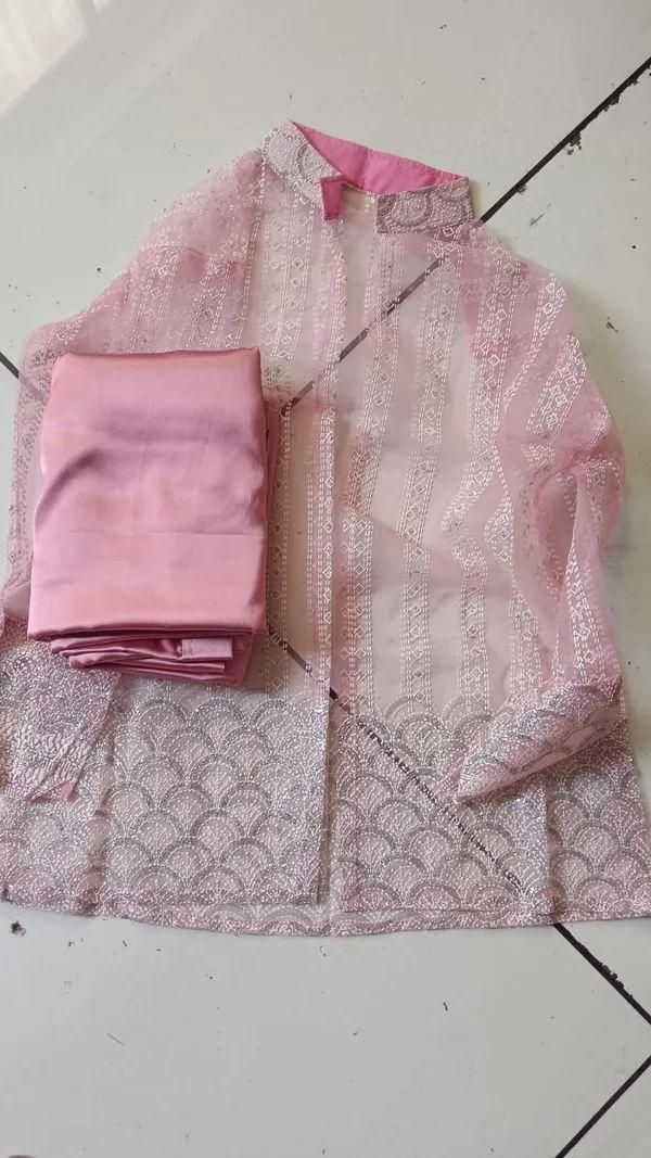 Pink Designer Soft Silk Ready to Wear Saree