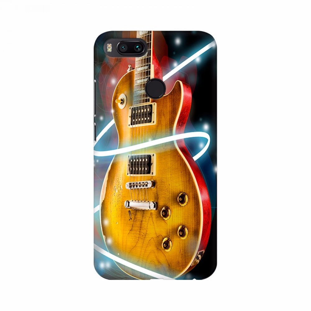 Goldish Musical Guitar Mobile Case Cover