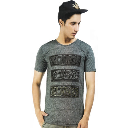 Roneclick Mens Hosiery Printed Men Tshirts (Dark Grey, XS)