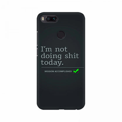 Mission Accomplished Text Mobile Case Cover