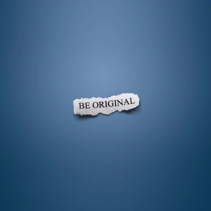 Be original Text with Blue background Mobile Case Cover