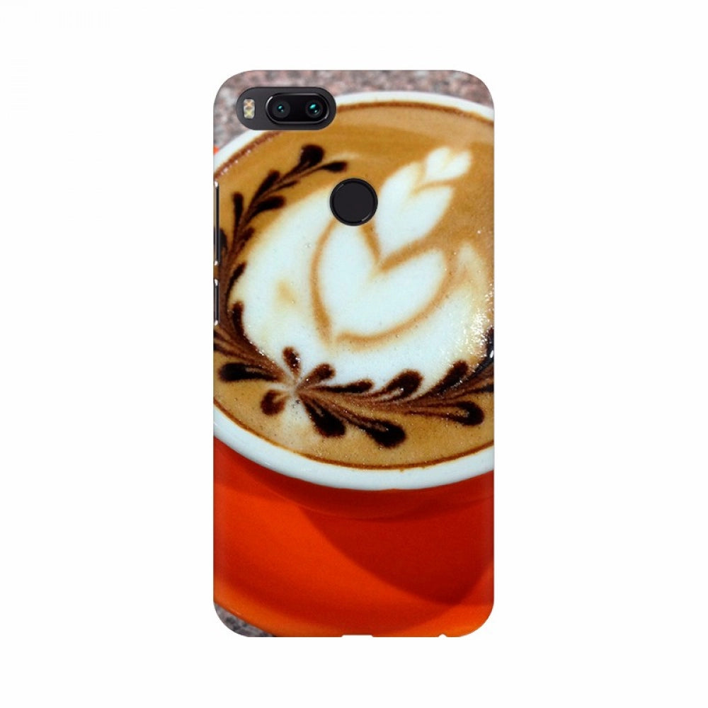 Cup of Coffee with Floral Mobile Case Cover