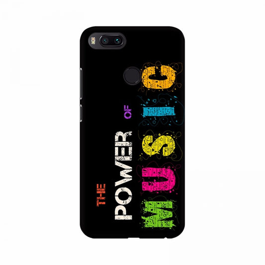 The Power of Music Colorful Text Mobile Case Cover