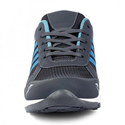 Generic Men Grey,Blue Color Mesh Material  Casual Sports Shoes