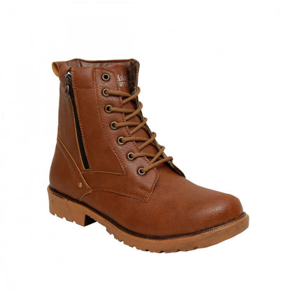 Generic Men Tan Brown Color Synthetic Material  Casual Long Boots