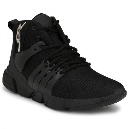 Generic Men Black Color Mesh Material  Casual Sports Shoes