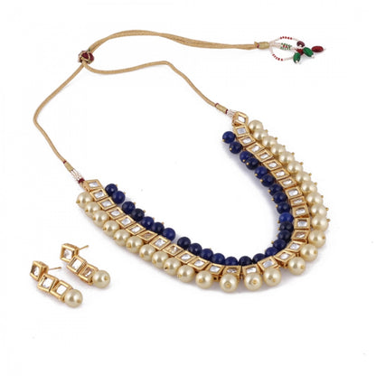 Fashion Jewelry Kundan Pearl Stylish Fancy Wedding Party Wear Jewellery Set