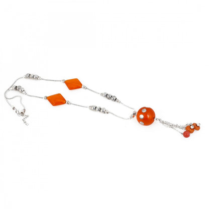 Stone Beads Fashion Silver Necklace