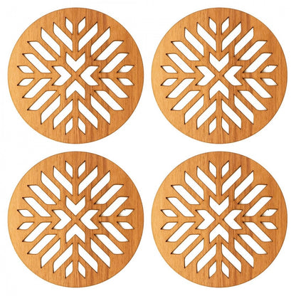 Wooden Coasters for Tea Coffee (Set of 4)