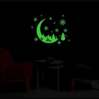 Roneclick Green Galaxy Of Stars Radium Wall Sticker