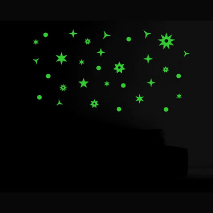 Roneclick Green Galaxy Of Stars Radium Wall Sticker