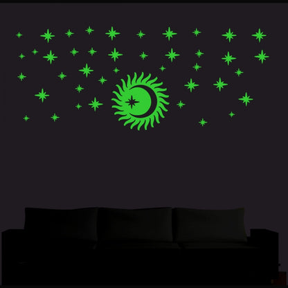 Roneclick Green Decorative Radium Wall Sticker