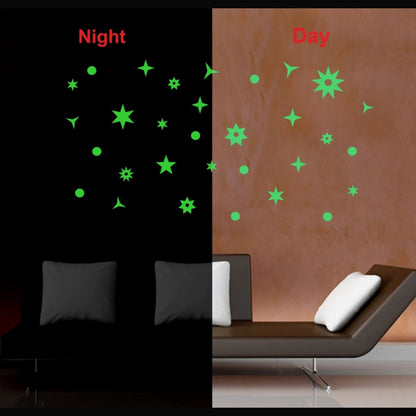 Roneclick Green Galaxy Of Stars Radium Wall Sticker