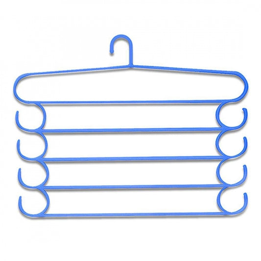 Roneclick Pack Of_5 Five Layer Plastic Hangers (Color: Assorted)