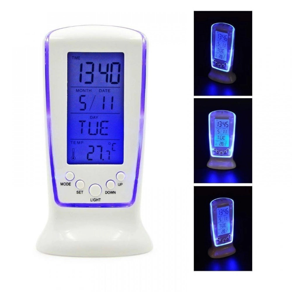 Digital Square Table Clock (Color: Assorted)