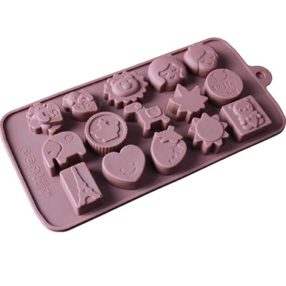 Roneclick Silicone Chocolate Mold (Color: Assorted)