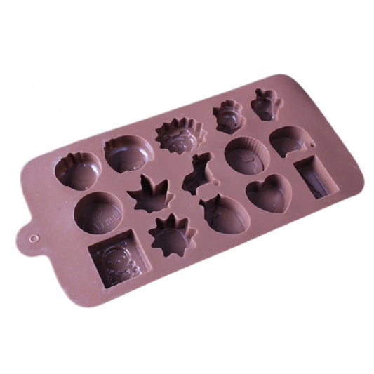 Roneclick Silicone Chocolate Mold (Color: Assorted)