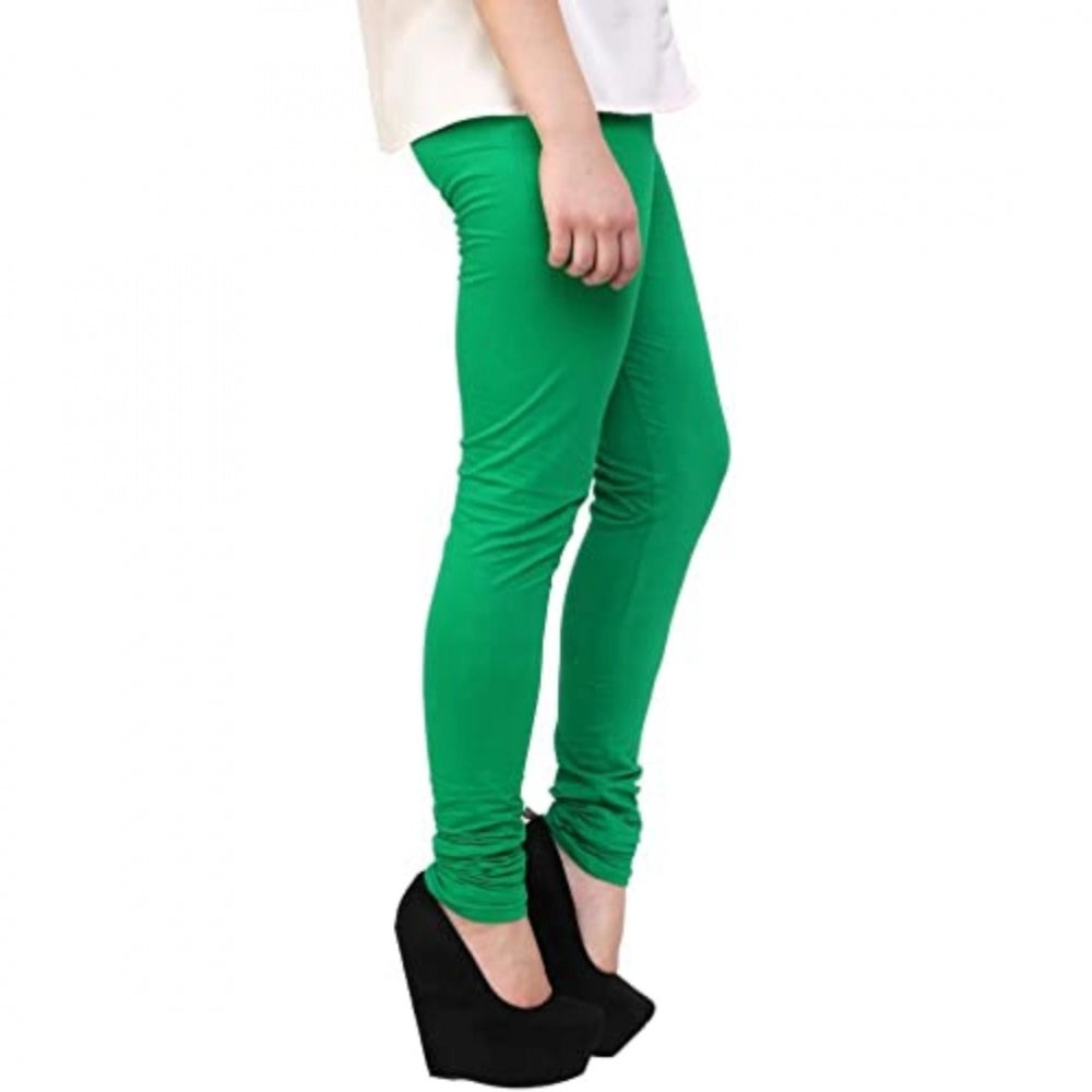 Roneclick Women's Cotton Leggings (Color:Light Green )