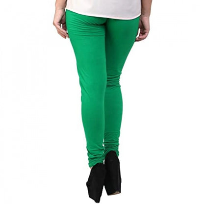 Roneclick Women's Cotton Leggings (Color:Light Green )