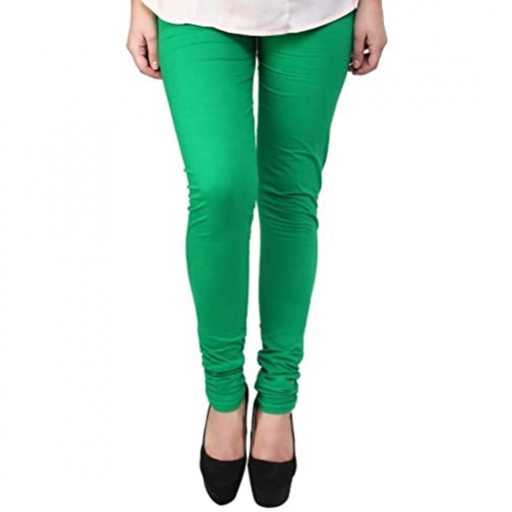 Roneclick Women's Cotton Leggings (Color:Light Green )