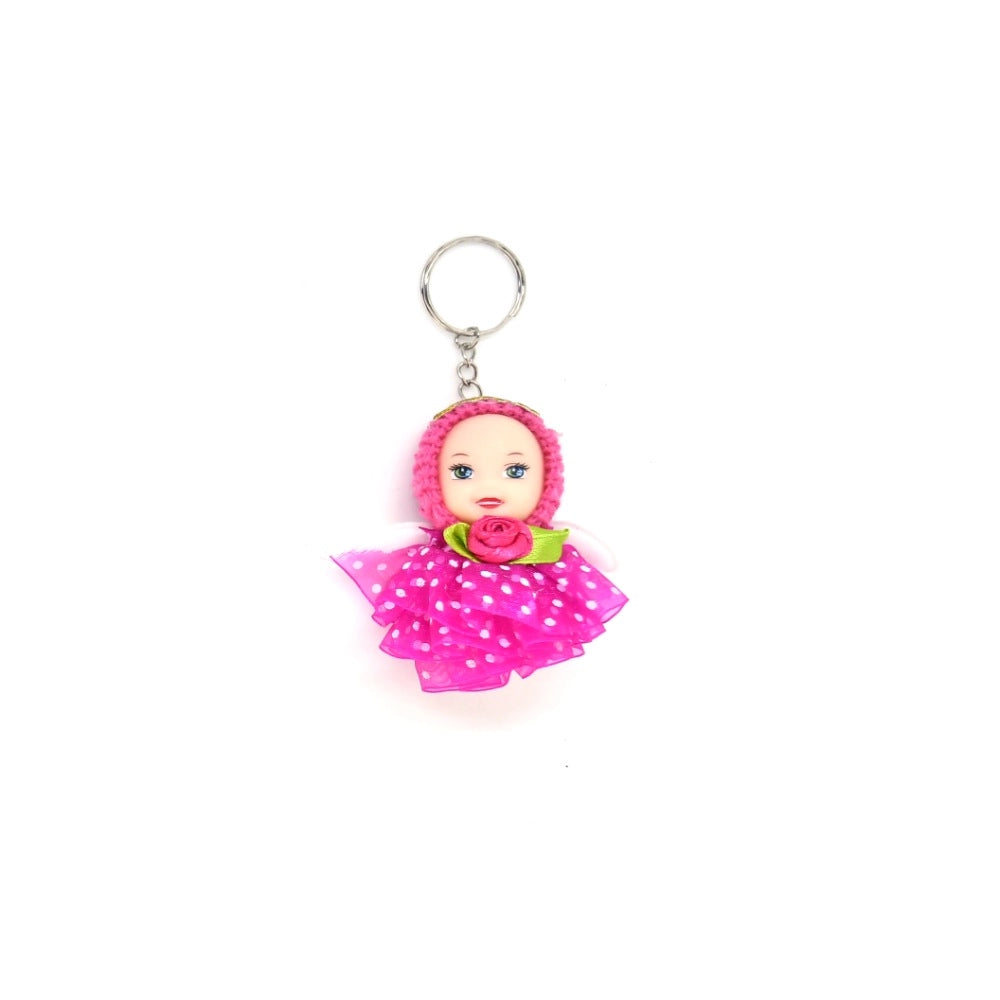 Pack of 5_Roneclick Doll Girl Keychain (Color: Assorted)