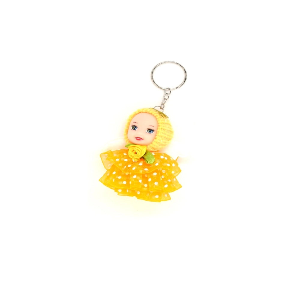 Pack of 5_Roneclick Doll Girl Keychain (Color: Assorted)