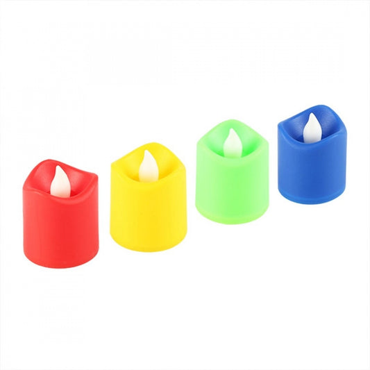 Roneclick_12 Pieces Festival Decorative LED Tealight Candles (Color: Assorted)