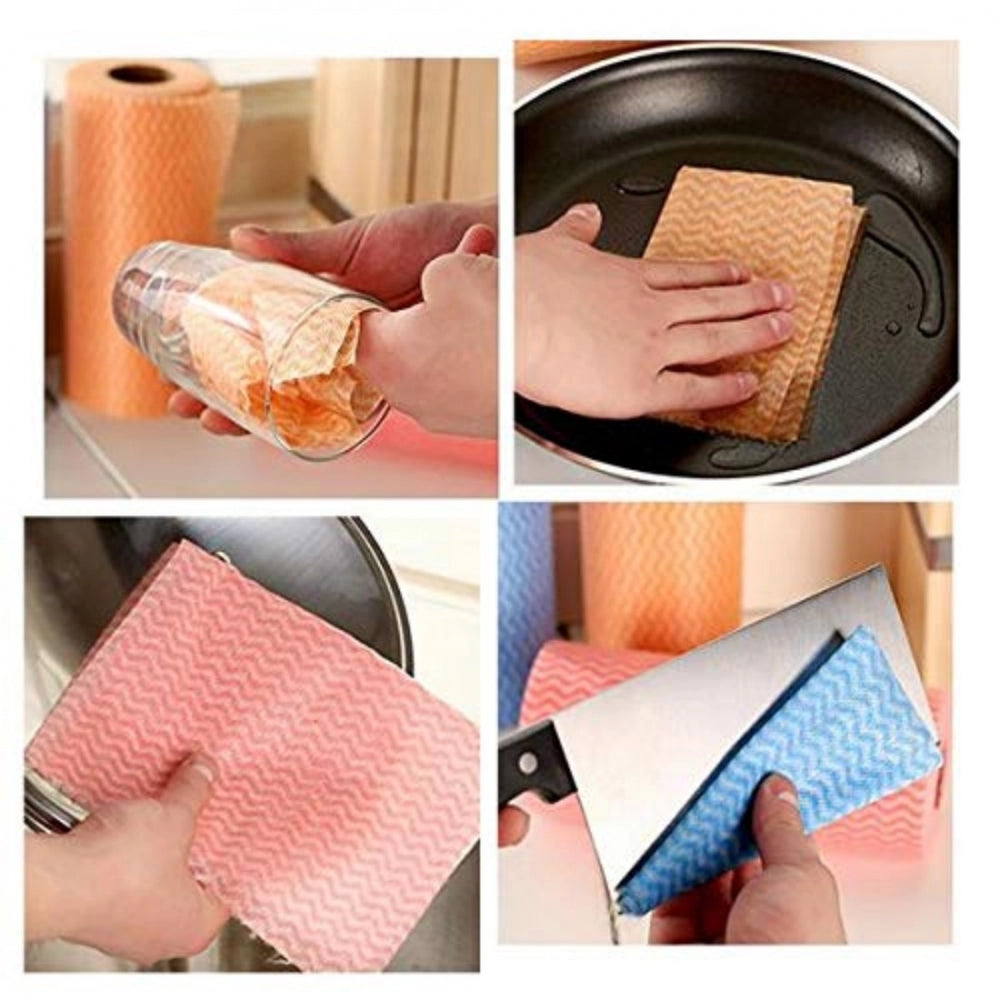 Roneclick Pack Of_2 Disposable Cleaning Cabinet Mat Towel (Color:Assorted)