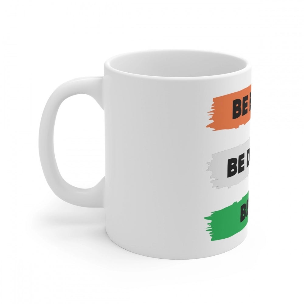 Roneclick Ceramic Be Brave Be Daring Be You Printed Coffee Mug (Color: White, Capacity:330ml)