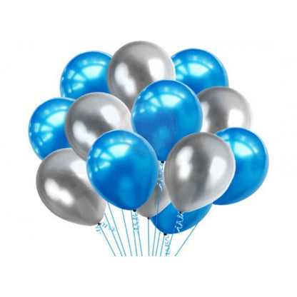 Roneclick 7Th Happy Birthday Decoration Combo With Foil And Star Balloons (Blue, Silver)