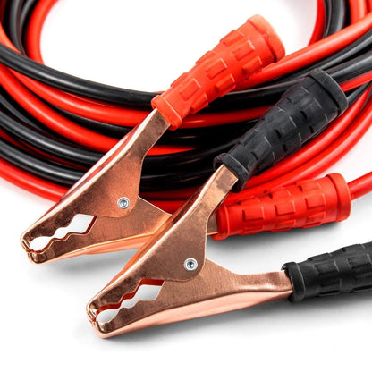 Roneclick 500 Amp Heavy Duty Jumper Booster Cables Anti Tangle Copper Care Universal For Car (Red)