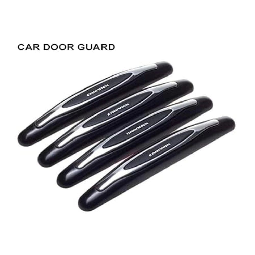 Roneclick Pack Of 4 Compact Microfibre Car Door Guard (White)