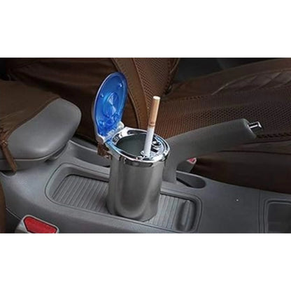 Roneclick Designer Car Ash Tray Ashtray With Blue Led Light &amp; Rainbow Colors (Multicolor)