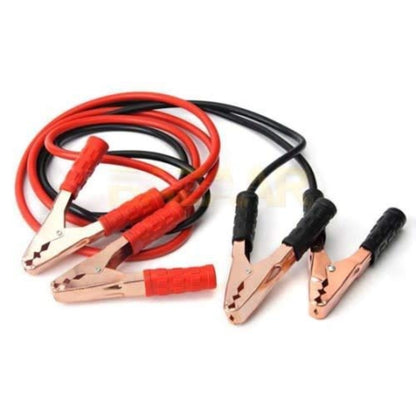 Roneclick 500 Amp Heavy Duty Jumper Booster Cables Anti Tangle Copper Care Universal For Car (Red)