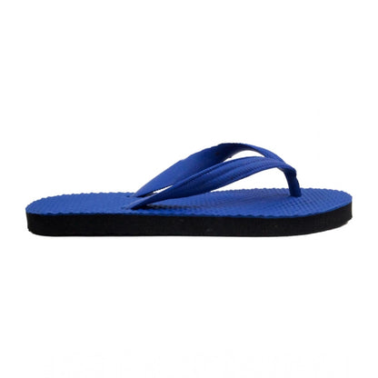 Roneclick Unisex Textured Lightweight Flip-Flop Hawai Slipper (Blue)