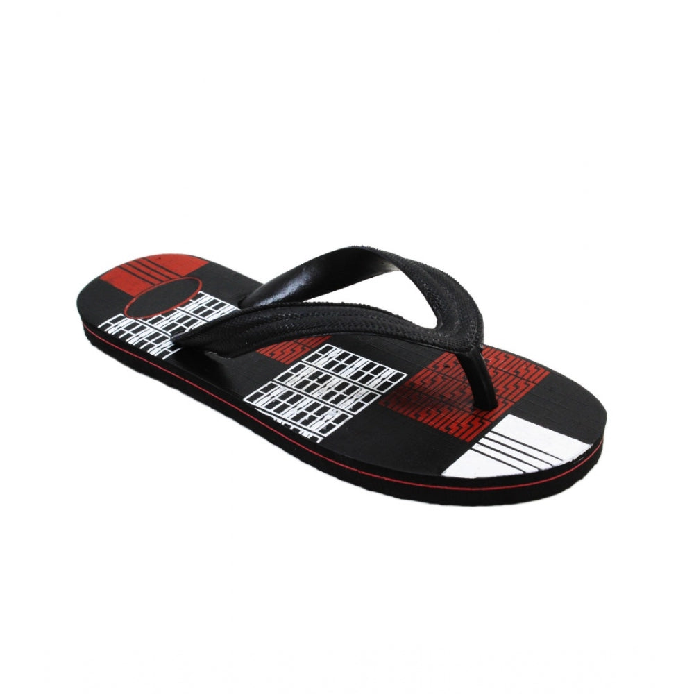 Roneclick Unisex Printed Lightweight Flip-Flop Hawai Slipper (Red)