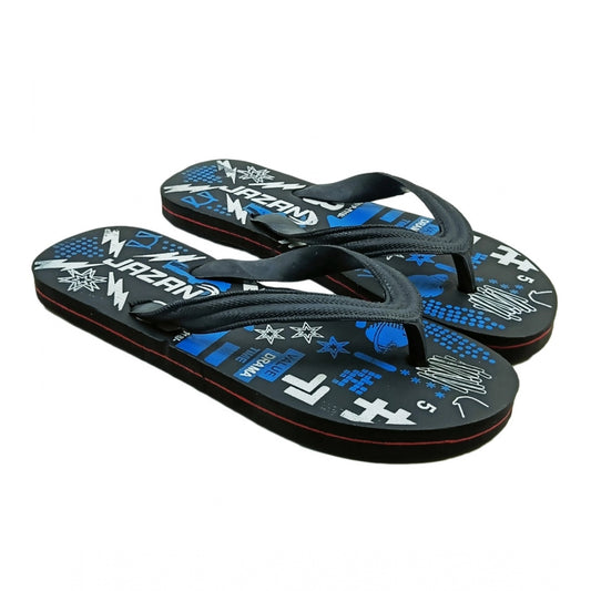 Roneclick Unisex Printed Lightweight Flip-Flop Hawai Slipper (Blue)