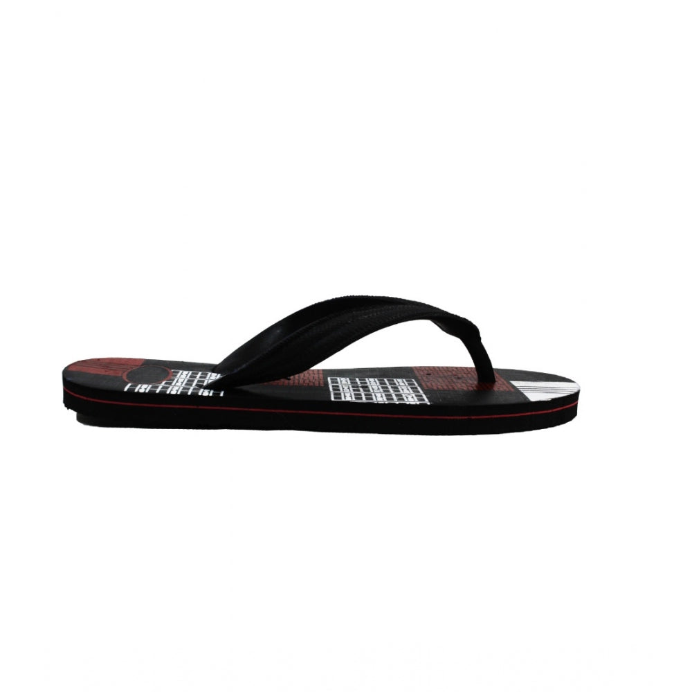 Roneclick Unisex Printed Lightweight Flip-Flop Hawai Slipper (Red)