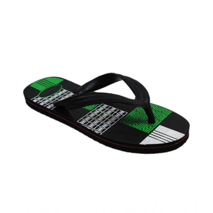 Generic Unisex Printed Lightweight Flip-Flop Hawai Slipper (Green)