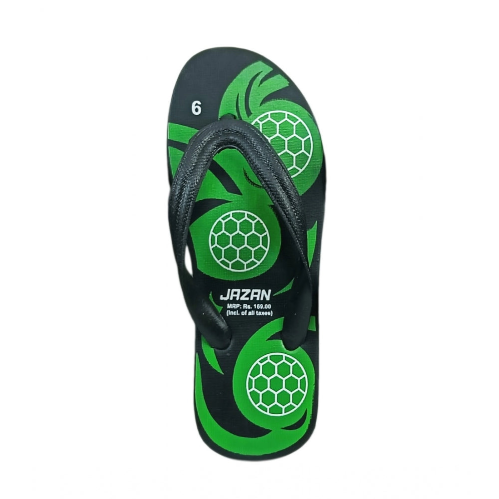 Generic Unisex Printed Lightweight Flip-Flop Hawai Slipper (Green)