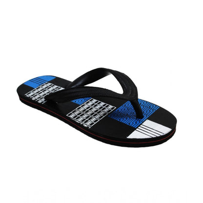 Generic Unisex Printed Lightweight Flip-Flop Hawai Slipper (Blue)