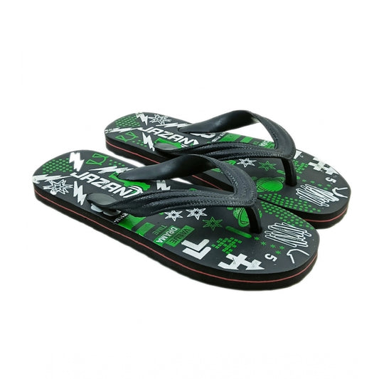 Roneclick Unisex Printed Lightweight Flip-Flop Hawai Slipper (Green)