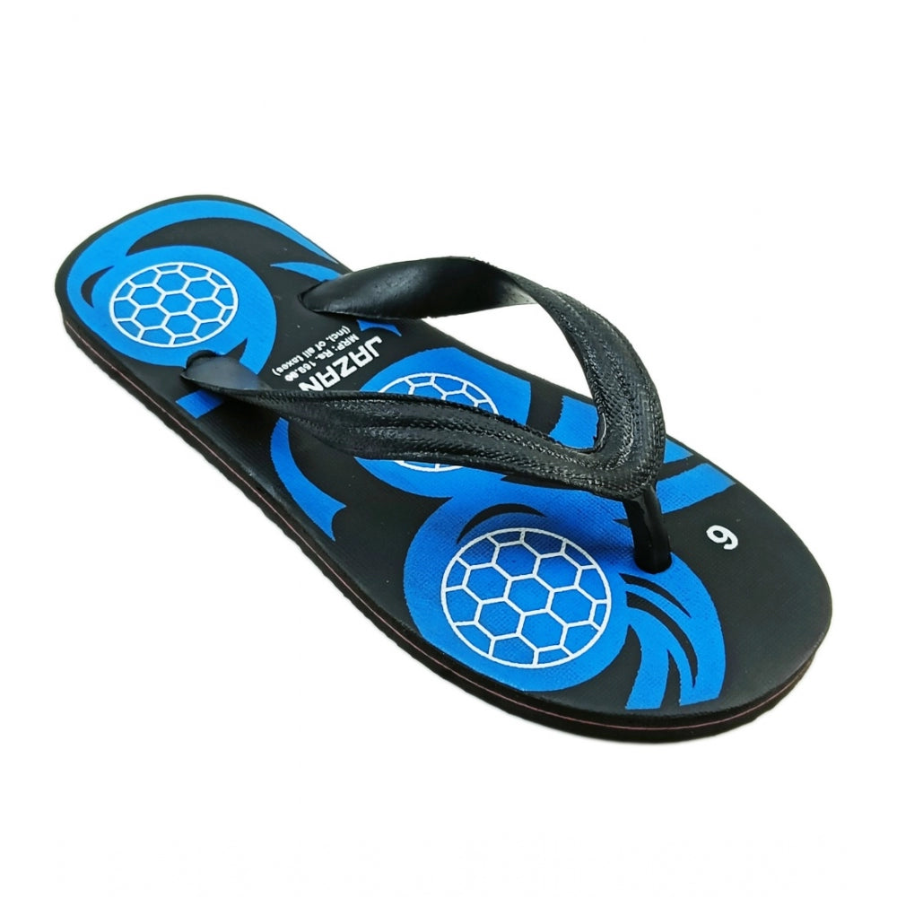 Generic Unisex Printed Lightweight Flip-Flop Hawai Slipper (Blue)