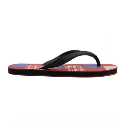 Generic Unisex Printed Lightweight Flip-Flop Hawai Slipper (Red)