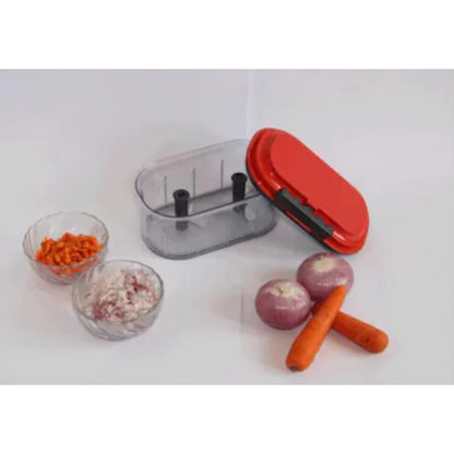 Roneclick Plastic Vegetable Chopper Set (Color: Assorted)