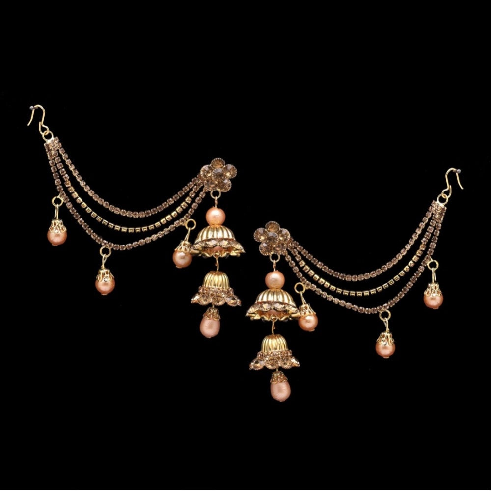 Roneclick Women's Gold Color Bahubali Earrings