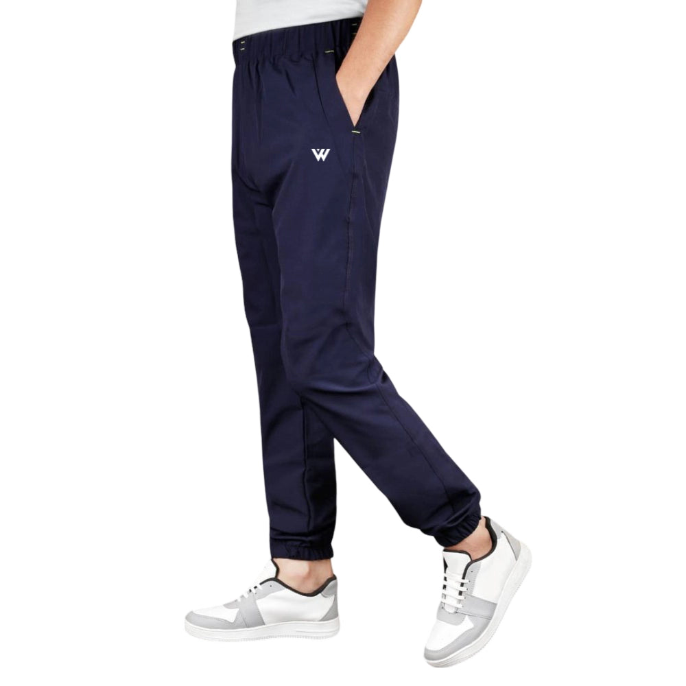 Generic Men's Polyster Soild Track Pant-Lower (Navy Blue)